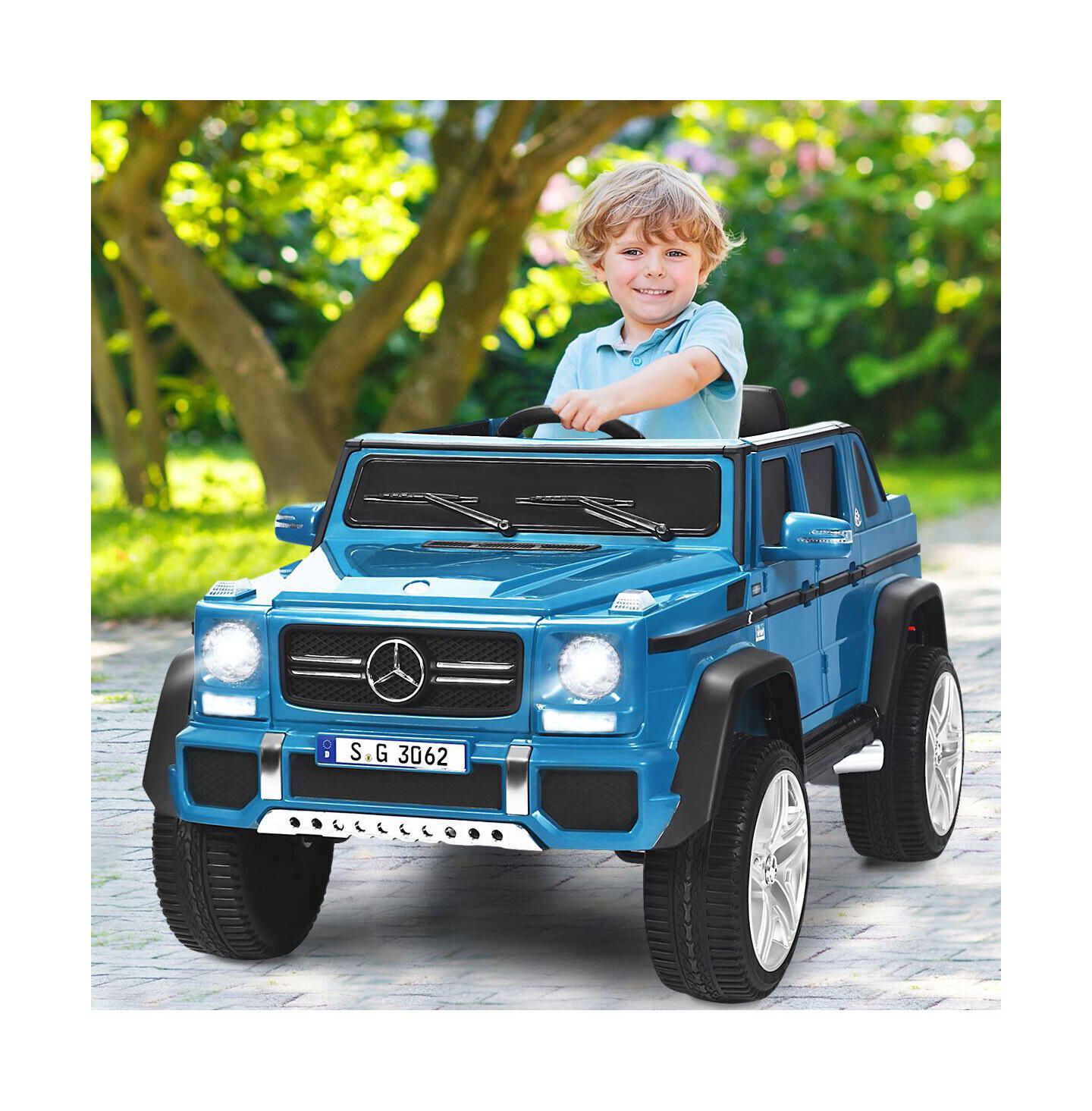 Детская игрушка HONGGE Licensed Mercedes-Benz Maybach 12V Powered Ride-On Car, 45"L x 27"W x 22.5"H, Ages 3+, цвет: Тёмно-синий — фото 4