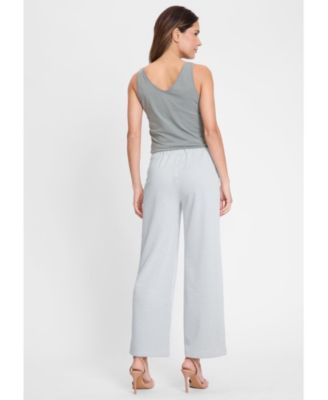Women's Anna Fit Wide Leg Seersucker Pant