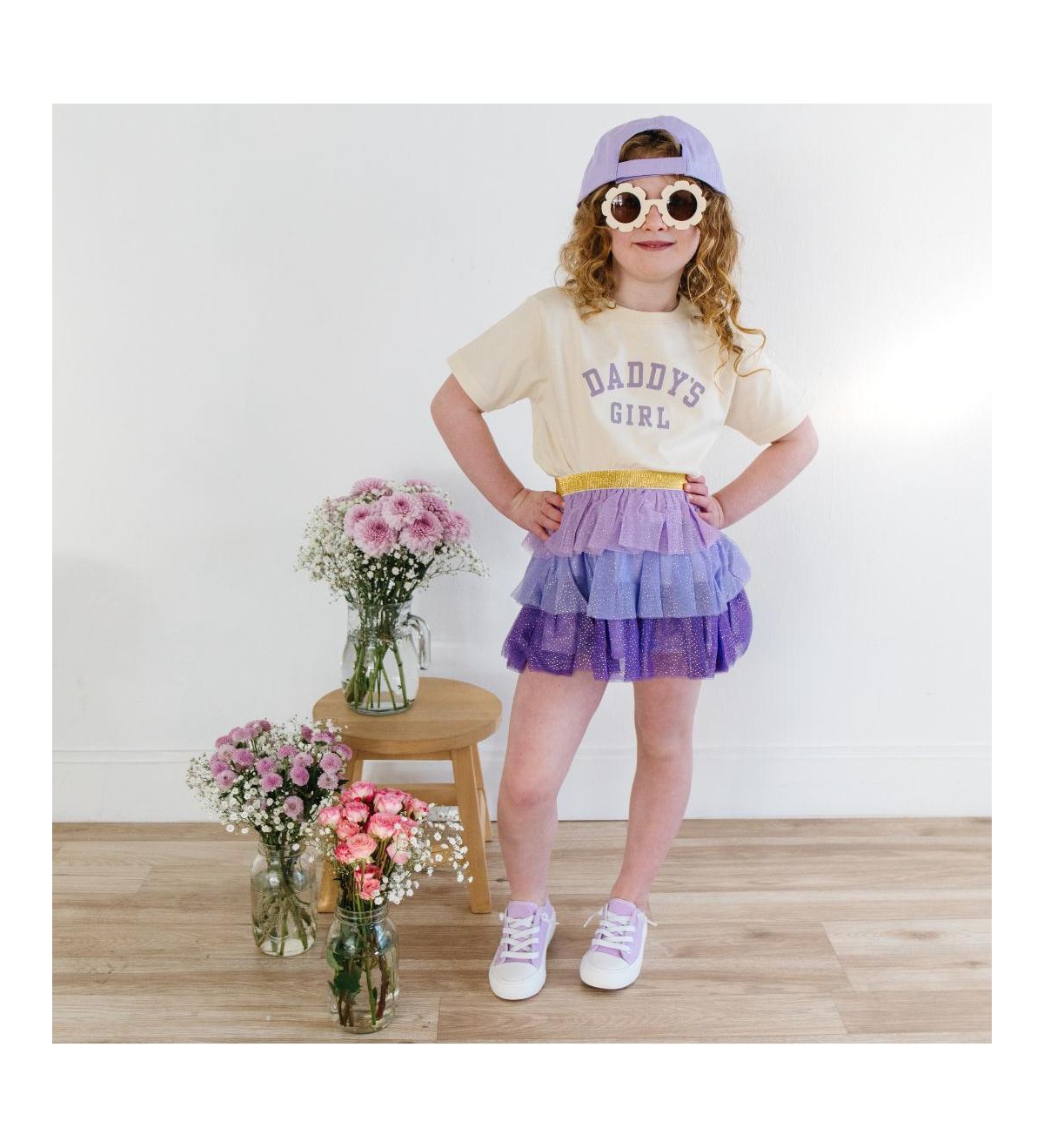 Sweet Wink Big Girls Daddy's Short Sleeve T-Shirt