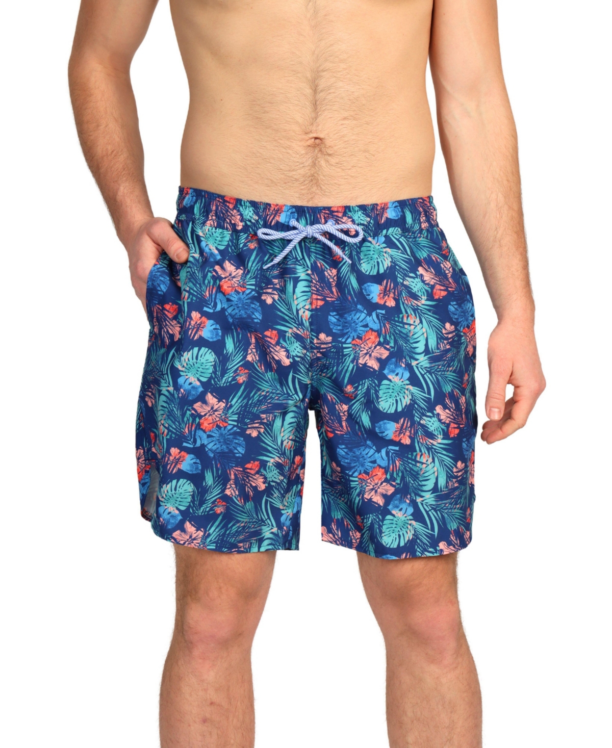 Men's Midnight Tropical Swim Shorts - Navy