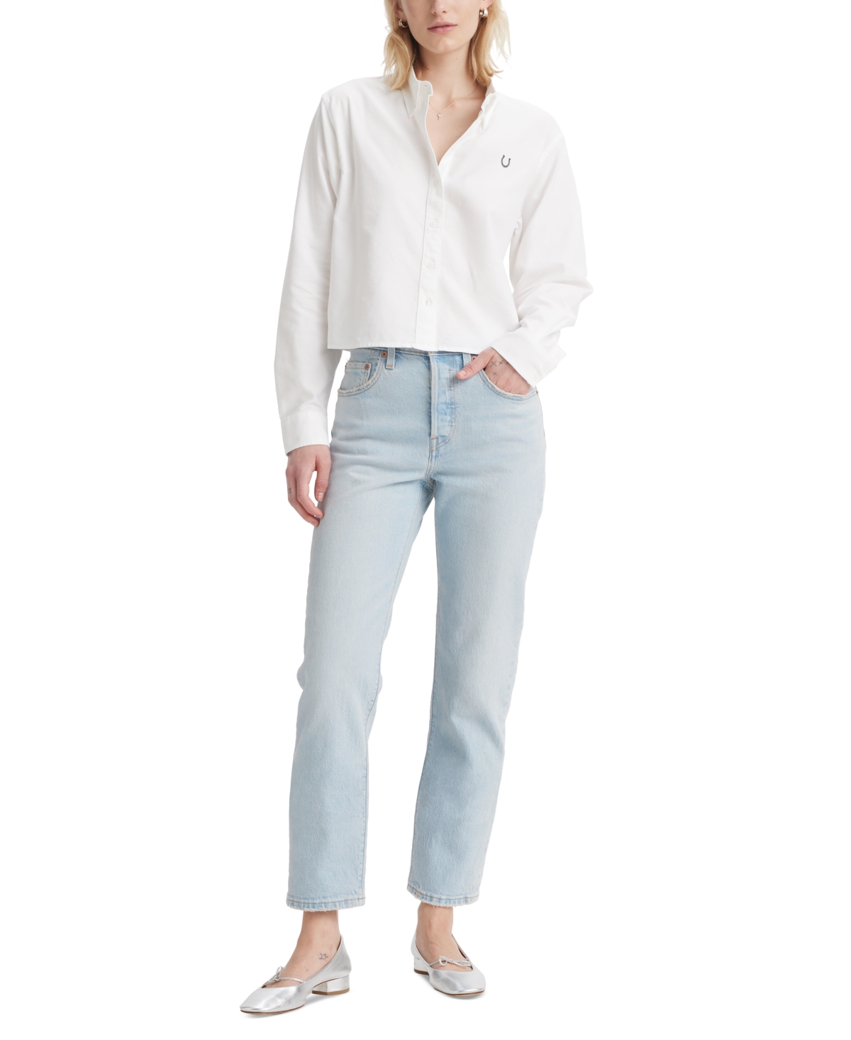 Shop Levi's Women's 501 Original-fit Straight-leg Jeans