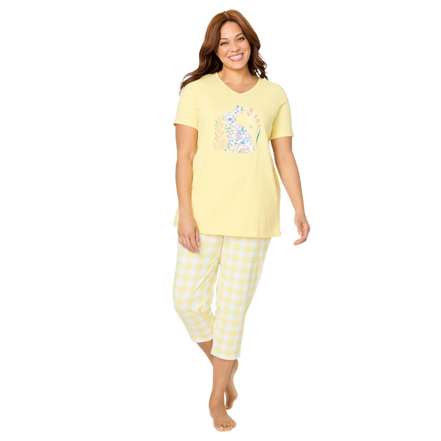 Plus Size Only Necessities Capri Pajamas