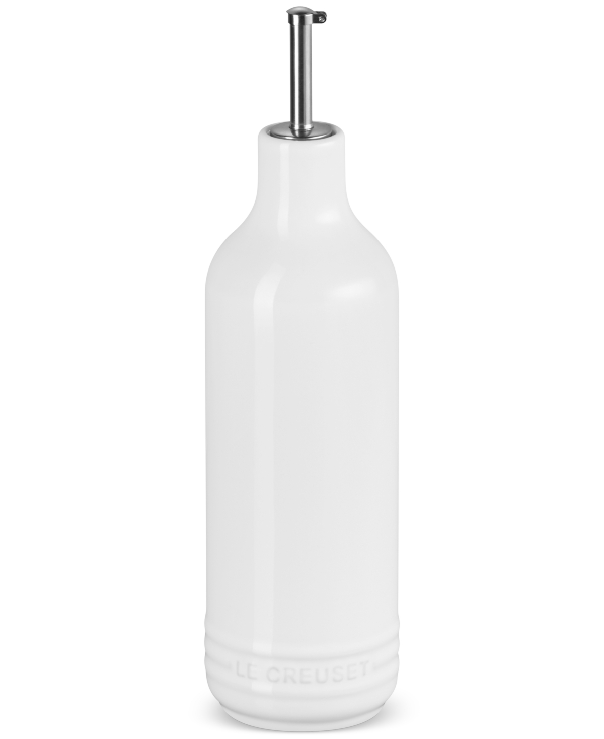 Le Creuset 20-ounce Signature Stoneware Oil Cruet In White