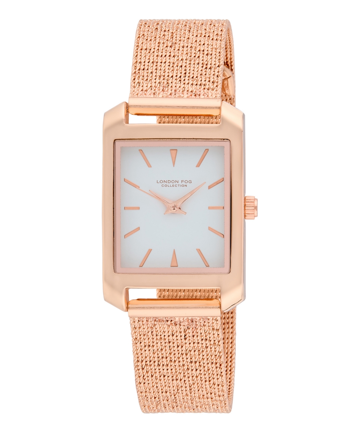 Unisex Warwick Rose Gold Alloy Mesh Watch, 25mm - Rose Gold