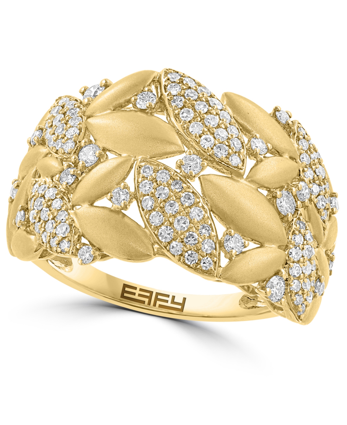 Effy Diamond & Polished Navette Cluster Ring (1/2 ct. t.w.) in 14k Gold - Gold