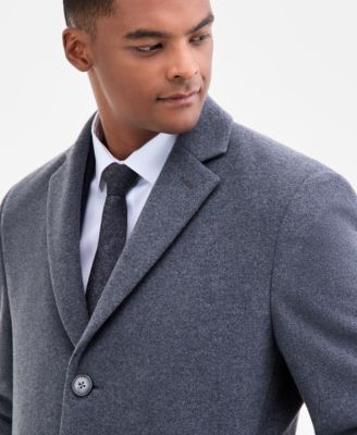Men's Prosper Wool-Blend Slim Fit Overcoat