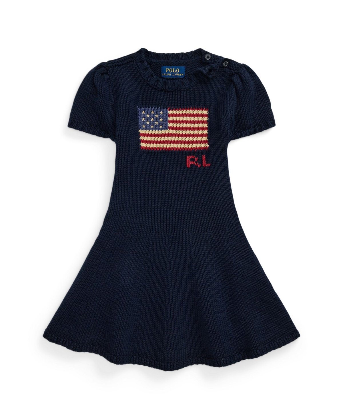 Polo Ralph Lauren Flag-intarsia Cotton Sweater Dress