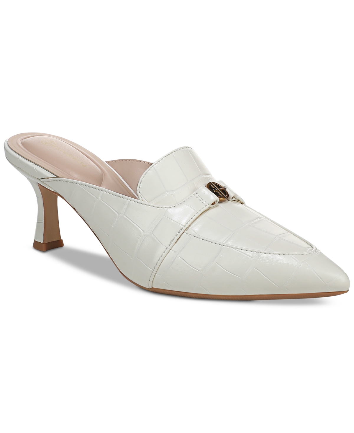 Giani Bernini Women's Britaa Croco Kitten Heel Mules, Created For Macy's