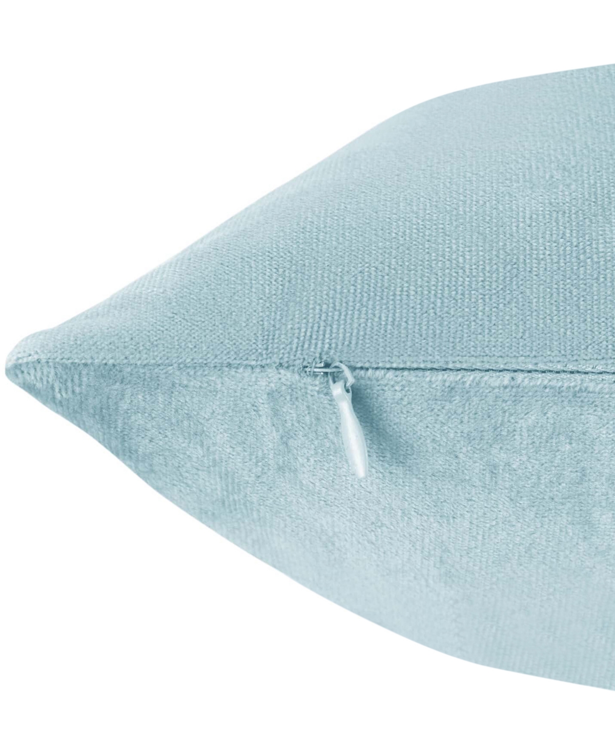 Nestl Elegant 2-pack Velvet Decorative Throw Pillows With Removeable Covers, 12" X 20" In Aqua Light Blue