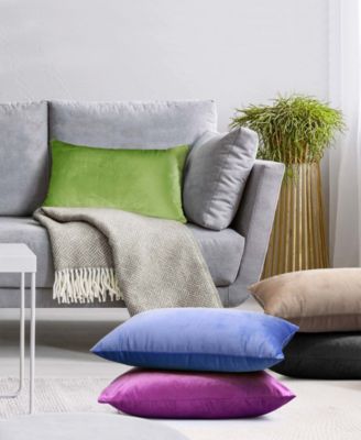 Elegant Velvet Removeable Cover 2-Pack Decorative Pillows, 12" x 20"