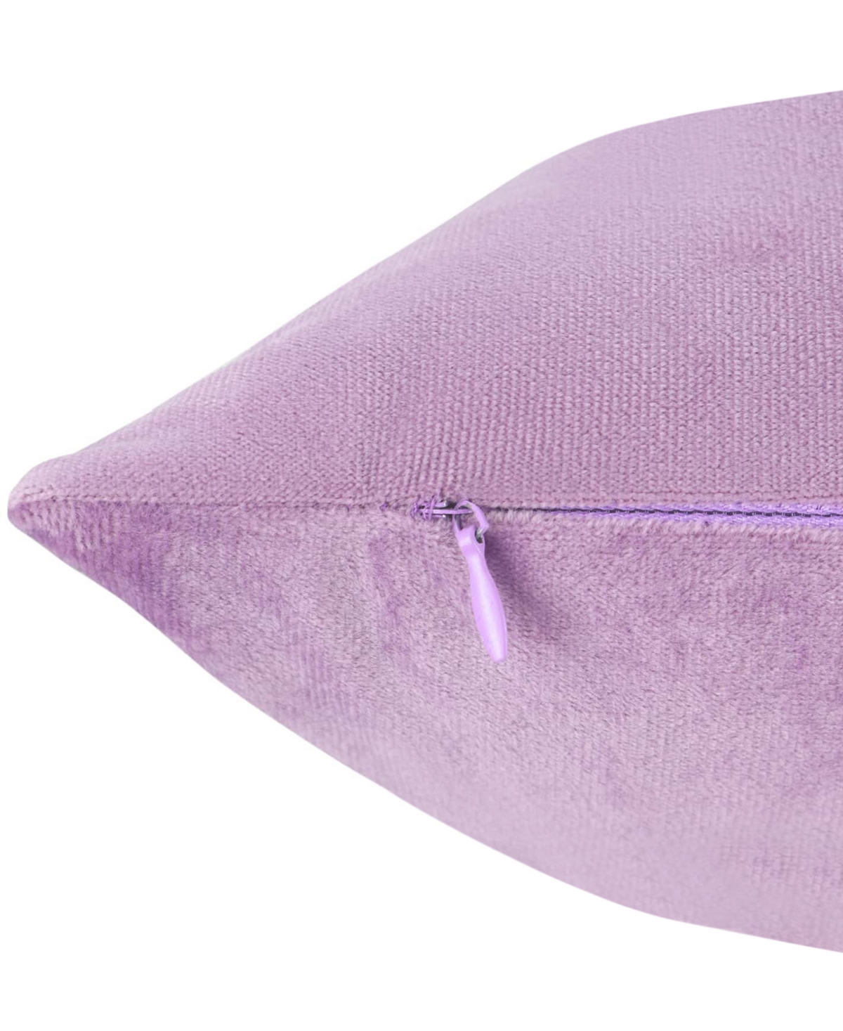 Nestl Elegant 2-pack Velvet Decorative Throw Pillows With Removeable Covers, 12" X 20" In Lavender