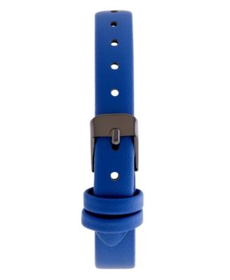 Women's Quartz Blue Leather Watch, 24mm