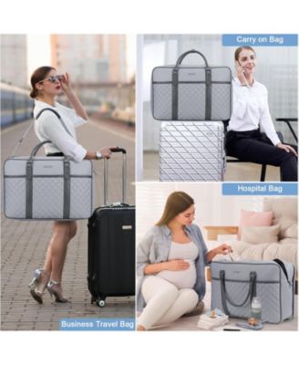 Travel Duffle Bag for Men, Weekender Bag for Women with Toiletry Bag, Carry On Overnight Bag with 17.3 inch Laptop Compartment (Black)