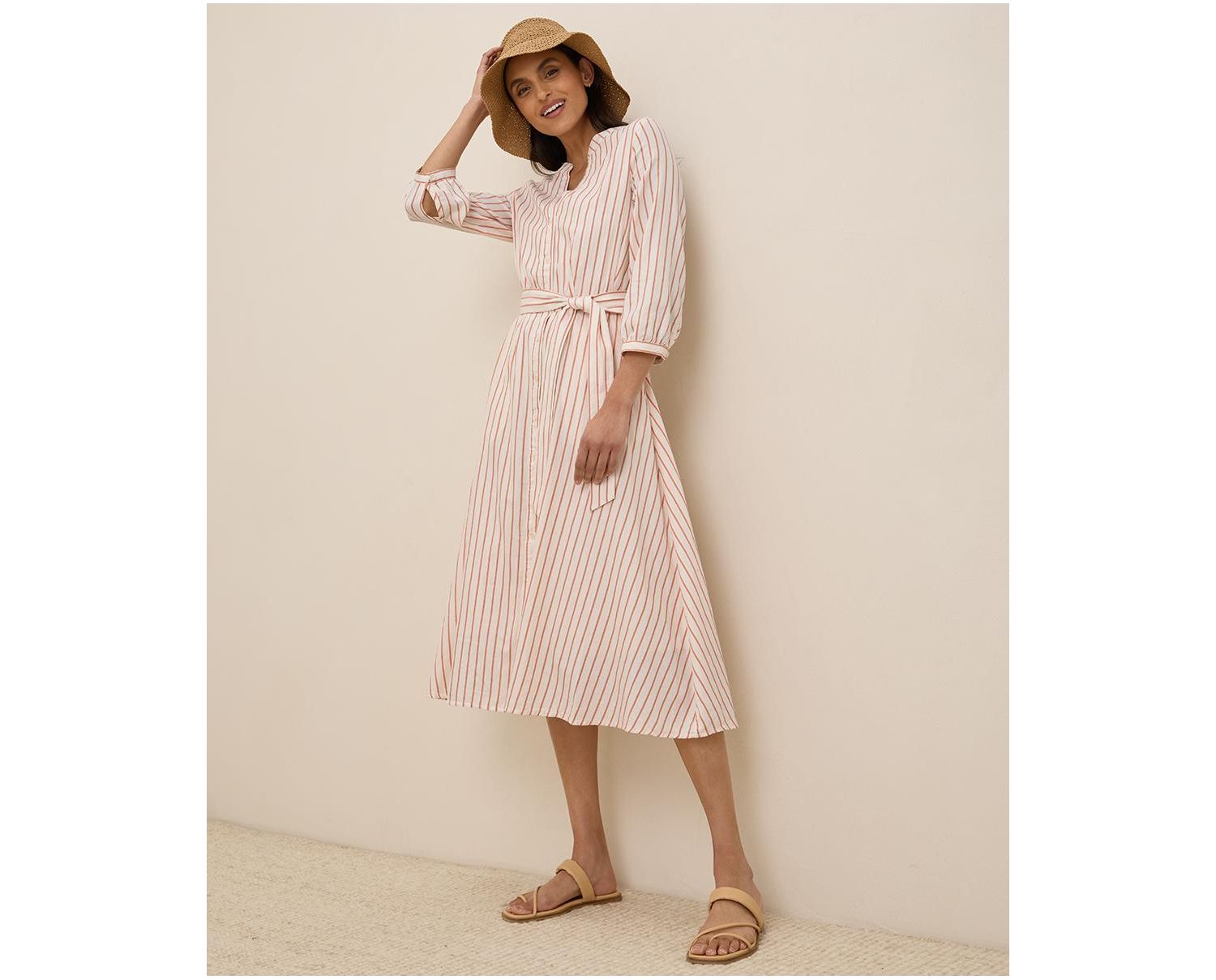 Women's Organic Cotton Sunset Lightweight Cotton Easy Dress