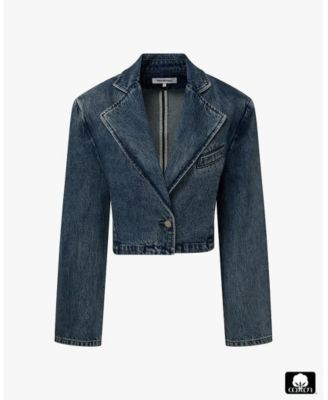 Women's Cropped Blazer Jacket