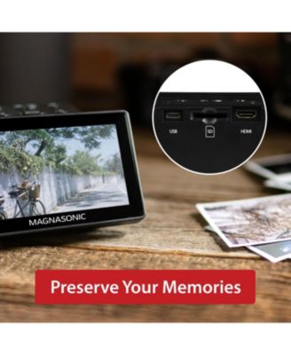 All-in-One 25MP Film Scanner Large 5" Display & HDMI,Converts 35mm/126/110/SUPER 8 Film & 135/126/110 Slides