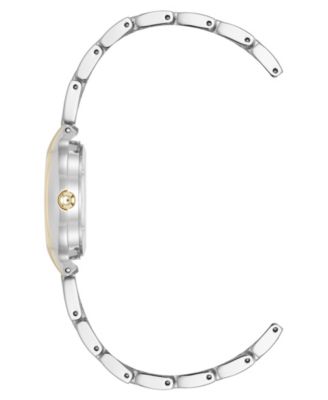 Women's Quartz Two-Tone Metal Alloy and Crystal Accented Dial Watch, 28mm