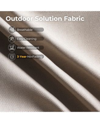 13 Piece Outdoor Patio Furniture Sets with Fire Pit Table,All Weather Wicker Sectional Sofa with Extra Deep Patio Swivel Chairs and Solar Powered Coffee Table for Porch,Garden,Backyard