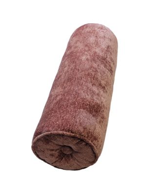 Delmonico Chenille Lumbar Neck Roll Decorative Pillow, 8" x 24"