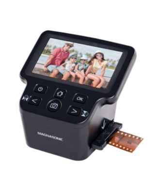 24MP Film Scanner with Large 5" Display & HDMI, 35mm Negative Film Holders, Converts Film & Slides into JPEGS