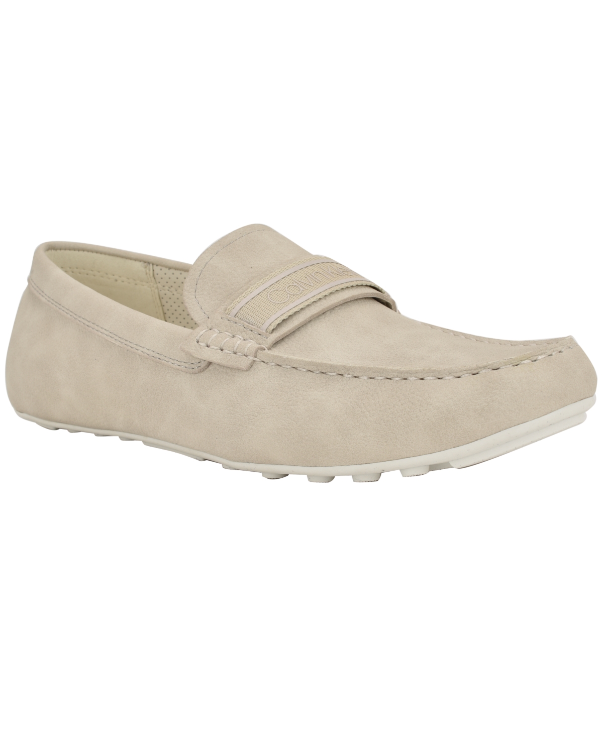 Men's Oliver Logo Gross Grain Loafers - Light gray