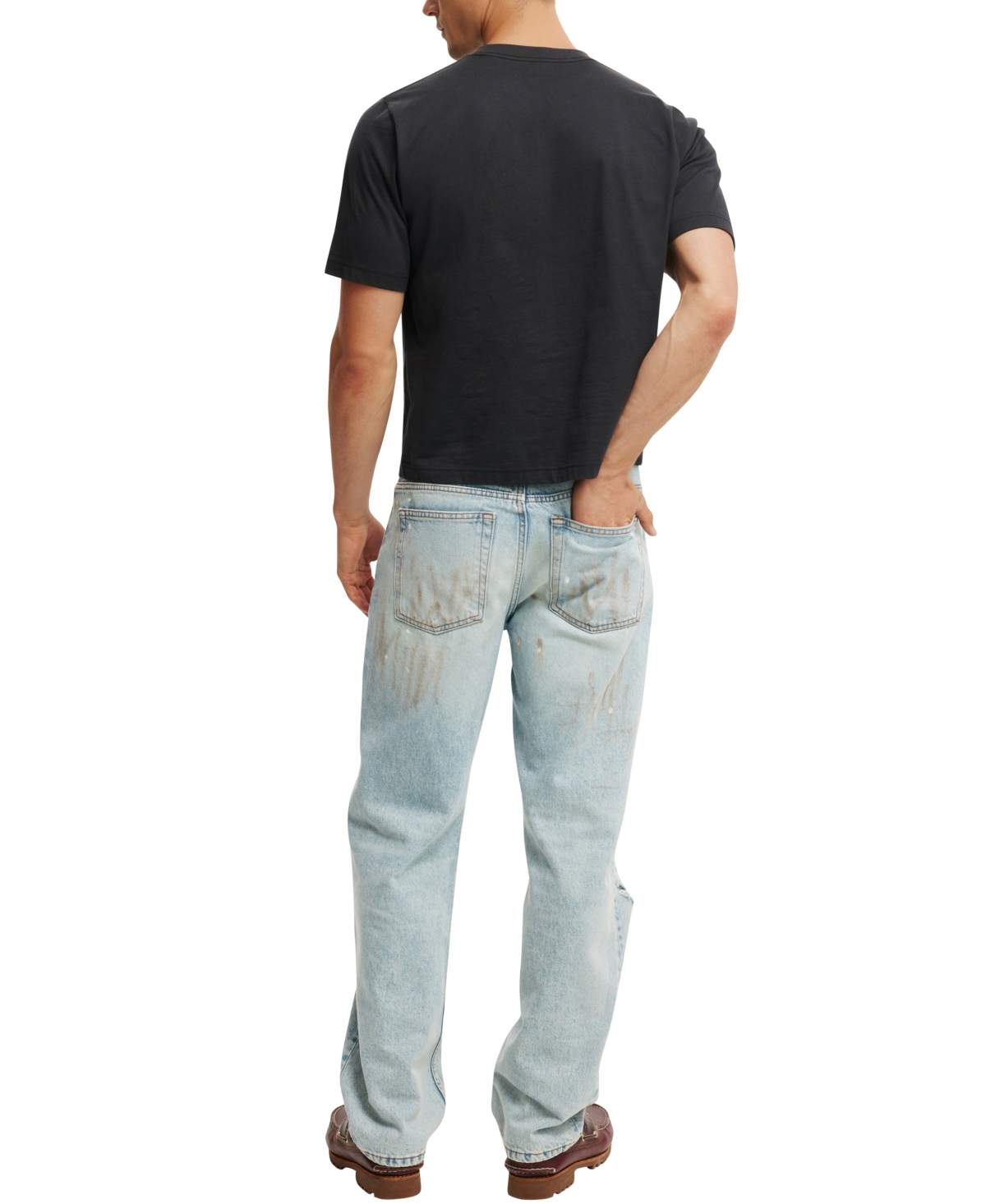 Shop Cotton On Men's Baggy Jeans In Renaissance Blue