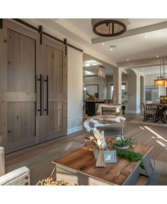 Round Series Door Handle  -  Black  -  36-Inches