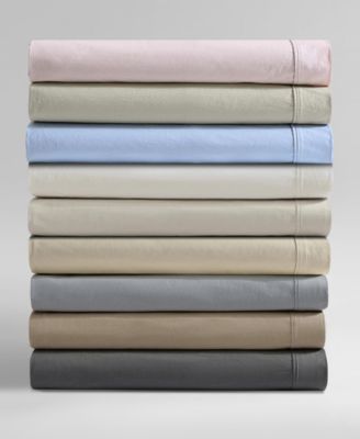 Washed 400-Thread Count Cotton Percale 4-Pc. Sheet Set, Full