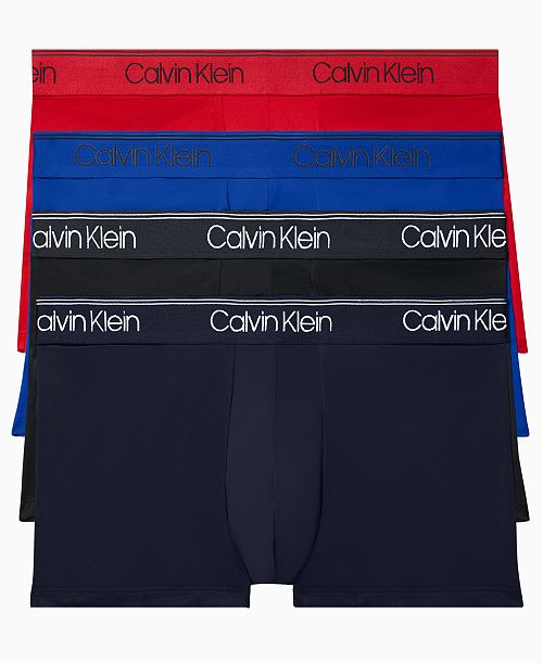 alfani Calvin Klein Men's 3+1 Value Pack Micro Stretch Low-Rise Trunks Men's Fashion & Accessories
