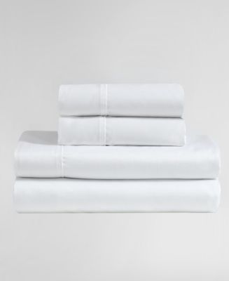Calvin Klein Rekoop Solid 400-Thread Count Sateen Sheet Set - Macy's