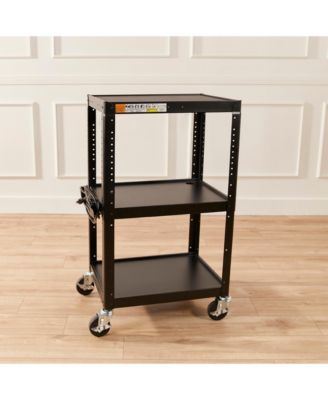 AV Media Cart, Black, 1