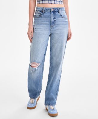 Juniors' Straight-Leg Jeans