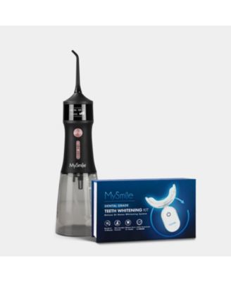 Everyday Smile Bundle - Water Flosser and Teeth Whitening Kit - Black 124$