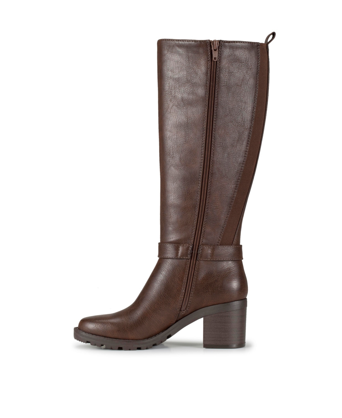 Baretraps Dylia Womens Buckle Manmade Mid-calf Boots In Brush Brown