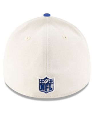 Men's Cream/Royal New York Giants 2025 NFL Draft 39THIRTY Flex Hat