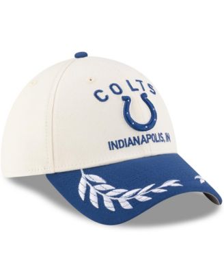 Men's Cream/Royal Indianapolis Colts 2025 NFL Draft 39THIRTY Flex Hat