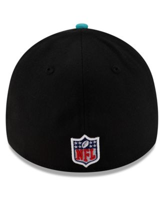 Men's Black/Aqua Miami Dolphins 2025 NFL Draft 39THIRTY Flex Hat