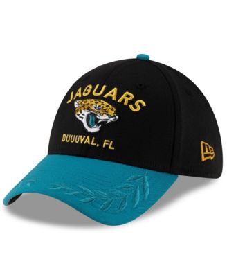 New Era - Men's Black/Teal Jacksonville Jaguars 2025 NFL Draft 39THIRTY Flex Hat