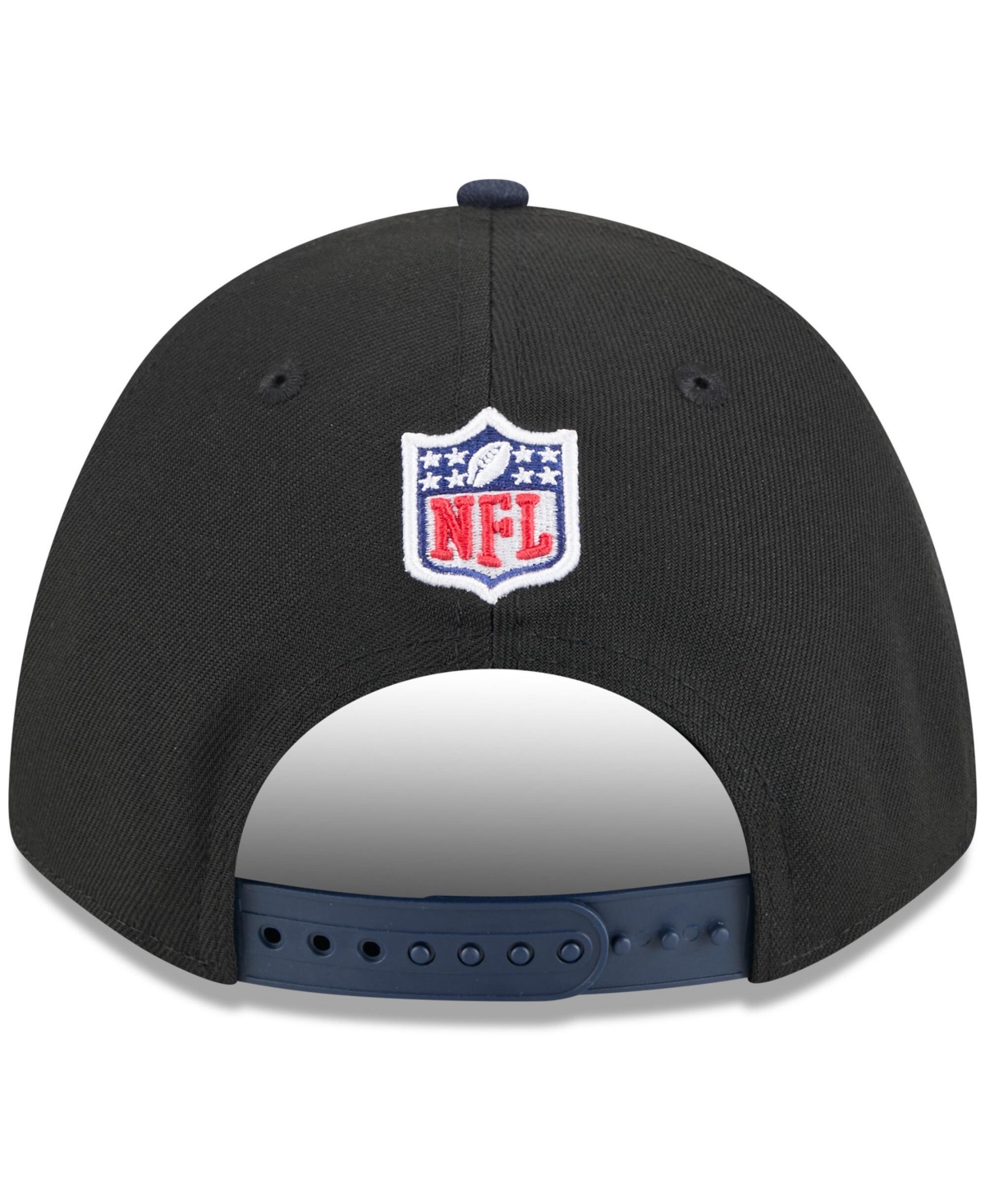 NEW ERA MEN'S BLACK/NAVY CHICAGO BEARS 2025 NFL DRAFT 9FORTY A-FRAME M-CROWN ADJUSTABLE HAT 