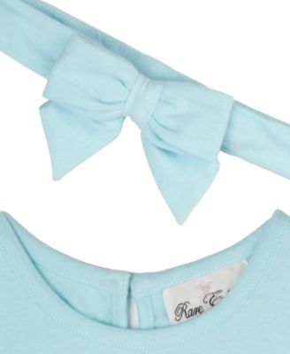 Baby Girls Tank Dress with Pockets & Headband, 2 Piece Set