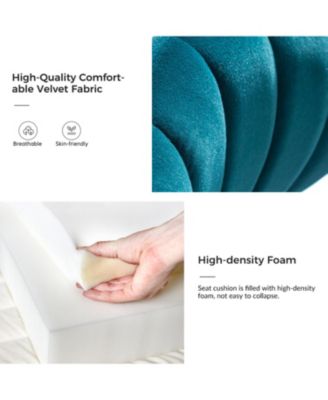 Set of 2  Polyester Velvet Modern Design, Upholstered  Milia Dining Chair