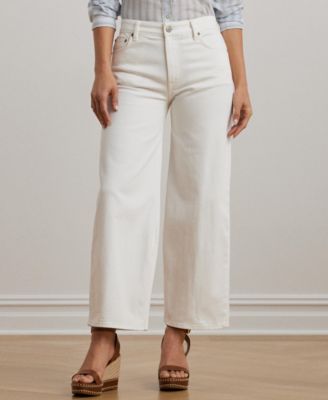Women's High-Rise Wide-Leg Cropped Jeans