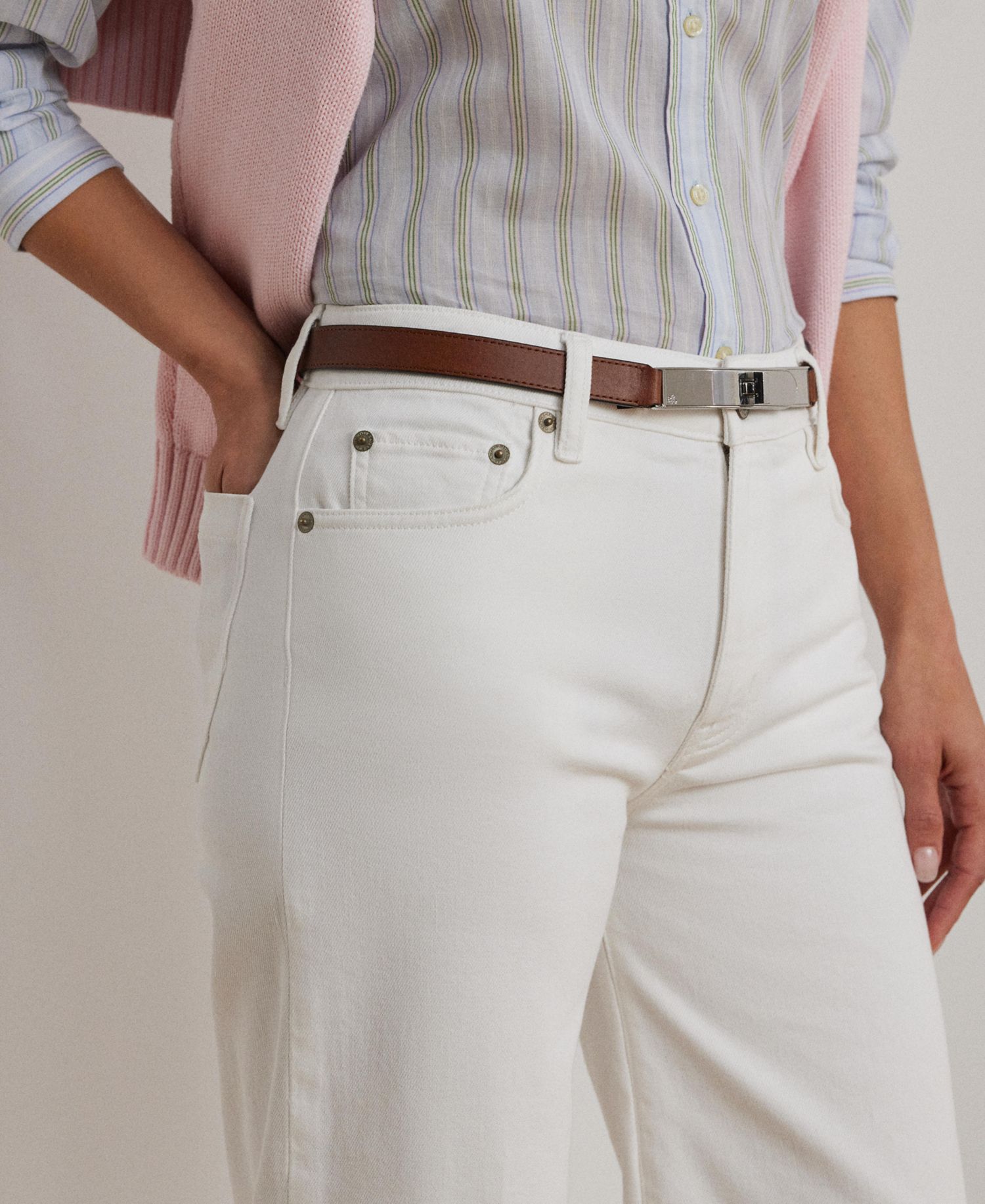 Women's High-Rise Wide-Leg Cropped Jeans