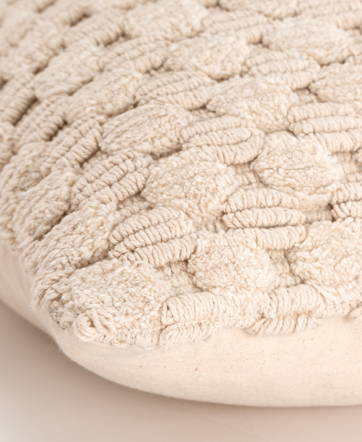 Rizzy Home Modern Industrial Geometric Woven Decorative Pillow, 20" X 20" In Natural