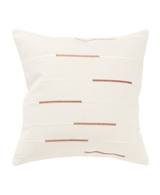Glam Striped Woven Decorative Pillow, 20" x 20"