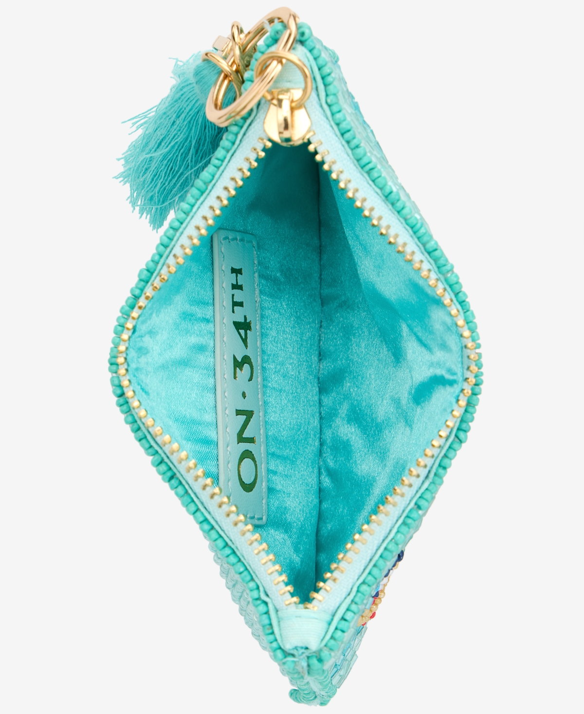 On 34th Hand Beaded Coin Purse, Exclusively At Macy's In Blue