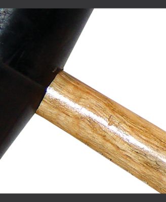 15-220 Rubber Mallet - Black 24 ounce - 13-inch Wood Handle