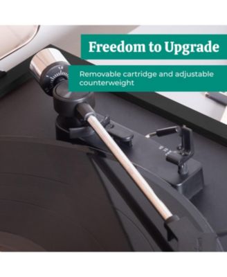 Montrose Turntable with Berkeley Bluetooth Speakers, Upgradable Record Player, 1" Tweeter, 3" Driver, Warm Natural Sound