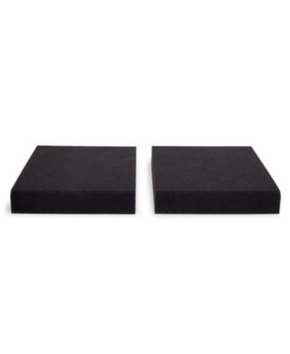 High Density Acoustic Foam Isolation Pads for Bookshelf Speakers and Studio Monitors, 10" x 7.5", Improved Sound, Vibration Damping, Multiple Listening Angles - Pair (SP05)