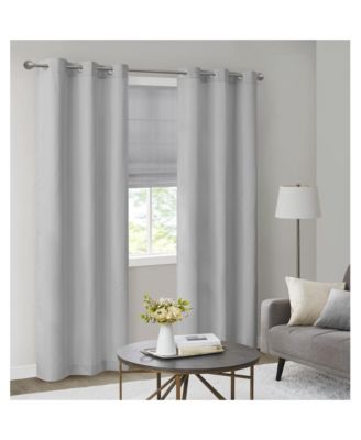 Basketweave Room Darkening Cordless Roman Shade, Single Panel for Bedroom, Thermal Insulated Window Blind Treatment for Living Room, Width 29 length 64 inches, Grey Window Panel